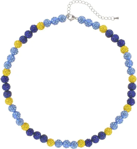 Vista 13 de Collar de béisbol – Collar de colección de hielo con cuentas de arcilla brillante con purpurina para hombres y niños, regalos geniales