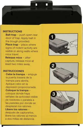 Vista 15 de Victor M335 - Trampa para ratones humanitaria Multi-Catch - Atrapa ratones humanamente, hasta 4 por configuración, trampa para ratones segura