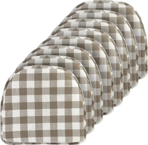 Vista 98 de Klear Vu Raindrop The Gripper - Cojines antideslizantes para silla, suaves y cómodos, almohadillas para asiento, almohadón para cocina, comedor u