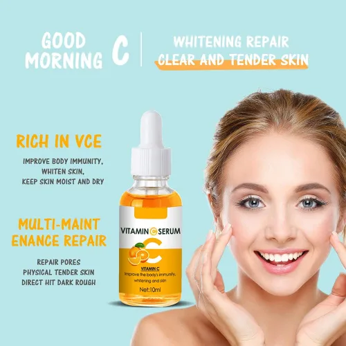 Vista 7 de Suero de vitamina C y suero de retinol, juego de suero antienvejecimiento con ácido hialurónico - Mañana C y noche Un suero para el cuidado facial