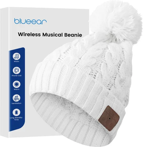 Vista 13 de Gorro Bluetooth con auriculares para deportes al aire libre, regalo Negro
