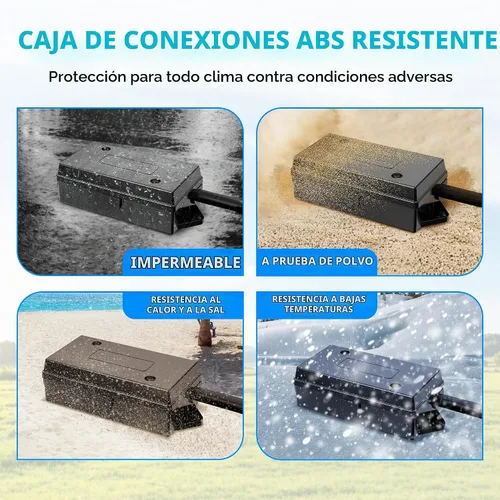 Vista 7 de Cable trailer con enchufe de 7 entradas alineadas para tareas pesadas con una caja de conexión de 7 entradas. 8 pies, a prueba de agua de MICTUNING.