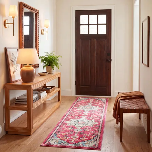 Vista 70 de Safavieh MAD473E - Tapete con diseño de medallón desgastado, bohemio elegante, colección Madison, no suelta pelos, fácil de cuidar, alto tránsito