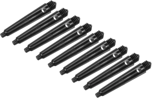 Vista 6 de PATIKIL Eje de dardo, tallos de dardos de plástico, accesorios de dardos para punta de acero Negro
