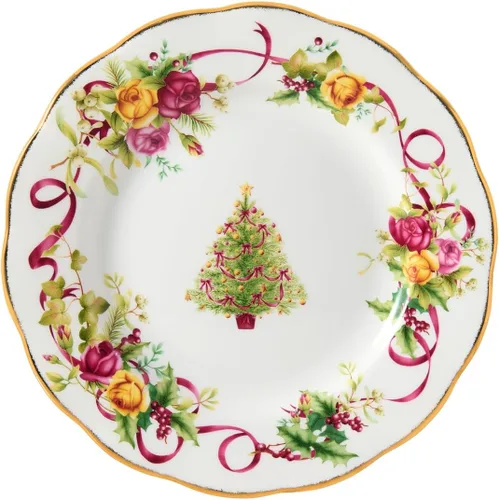 Vista 14 de Juego de taza y platillo de té, diseño de rosas del campo, Juego de 5 cubiertos de mesa