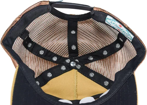 Vista 8 de Sendero Provisions SPCH121F26B00 Provisions Daggum Retro Pop-Up Sombrero de malla Snapback (Sólo sombrero) Amarillo, Talla única, Amarillo