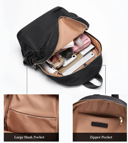 Vista 3 de GOLF SUPAGS Elegante mochila para mujer, mochila casual de viaje, mini mochila, bolso de nailon