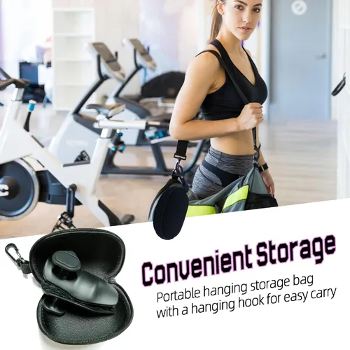 Vista 4 de Puños para levantamiento de pesas, guantes de entrenamiento ergonómicos para mujeres y hombres, agarres de goma para gimnasio sin dedos, agarres