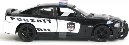 Vista 3 de Nuevo Ray Dodge Charger Pursuit Carro de policía fundido a troquel escala 1/24