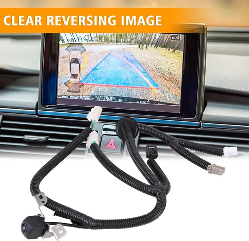 Vista 3 de 39530SZAA01 Cámara de visión trasera compatible con Honda Pilot con gran angular 2012 2013 2014 2015 HO1960125 Cámara trasera de respaldo con cable