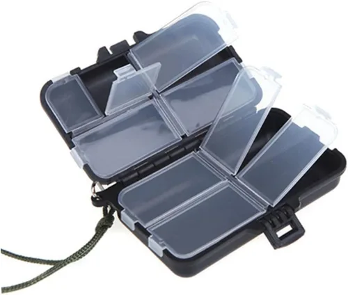 Vista 3 de Toddmomy 2 unids caja de aparejos de pesca cajas organizadoras bin organizador caja de pesca caja de aparejos caja de almacenamiento caja