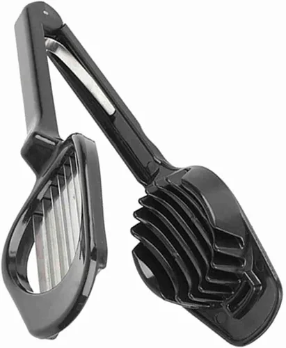 Vista 6 de Cortador de huevos, cortador de huevos de alambre de acero inoxidable, cortador de huevos de aluminio resistente, lavavajillas para huevo, fresa