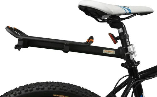 Vista 6 de Ibera PakRak - Mini bolsa para maletero de bicicleta y poste de asiento combinado de liberación rápida