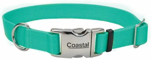Vista 11 de Coastal Collar de perro ajustable para mascotas con hebilla de metal, cómodo collar de perro resistente a la decoloración con cierre a presión Negro