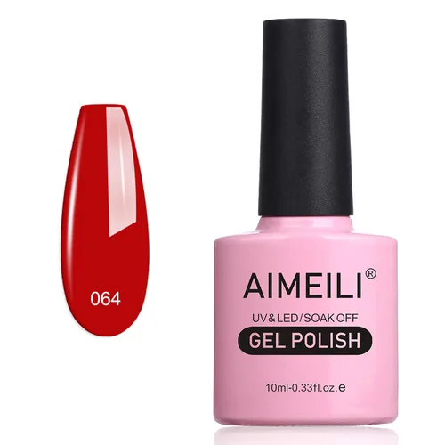 Vista 11 de AIMEILI Soak Off U V LED Esmalte de uñas de gel negro, sin hema, libre de crueldad, arte de uñas vegano, Blackpool (007) 0.3 fl oz