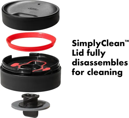 Vista 2 de OXO Cafetera de 8 tazas, taza térmica de acero inoxidable de 16 onzas con tapa SimplyClean