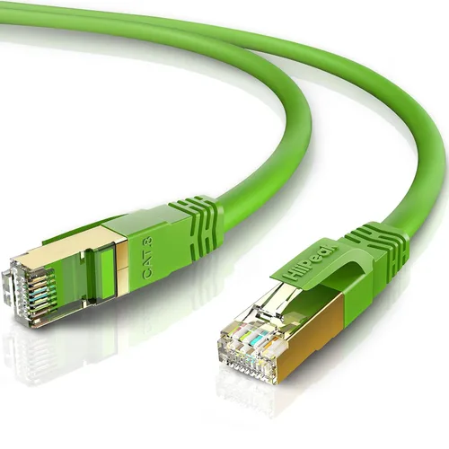 Vista 14 de HiiPeak Cable Ethernet Cat8 de 1 pie, para interiores y exteriores, alta velocidad, 26 AWG Cat8, cable LAN de red Cat8 de 2000 Mhz, 40 Gbps con Negro
