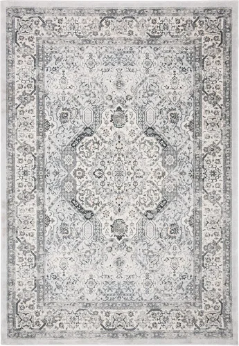 Vista 81 de SAFAVIEH - Colección Isabella, alfombra decorativa - 2'2" x 5', azul y crema, diseño oriental, no desprende pelusa y fácil cuidado, ideal para áreas