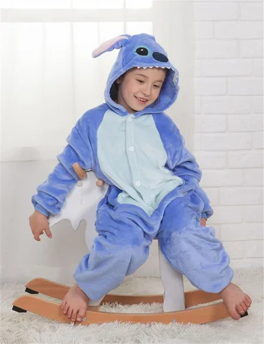 Vista 5 de FOFJR Animales Unisex Niños Anime Cosplay Traje Escuela Fiesta Estudiante Juega Juegos de Una Pieza Pijamas Puntada Monos