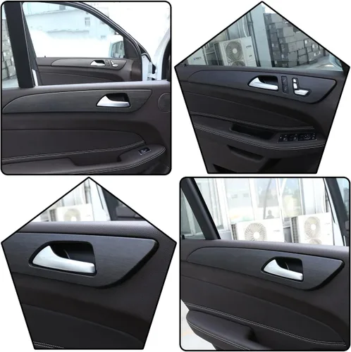Vista 2 de Plástico ABS de grano de madera de roble para Mercedes Benz ML GLE W166 GL GLS X166 2012-2019 Manija de puerta interior de automóvil Accesorios