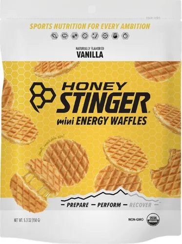Vista 17 de Honey Stinger Gofle de arce de mantequilla de almendra orgánica, estroopwafel energético para ejercicio, resistencia y rendimiento, nutrición