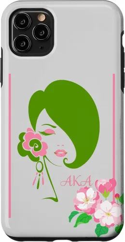 Vista 13 de Black Sorority Excellence Beautiful Woman Pink & Green Case for iPhone 17