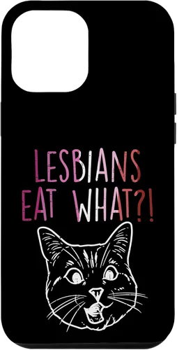 Vista 26 de Lesbians Eat What Sorprised Cat Funny LGBT Gay Pride - Carcasa para iPhone 16
