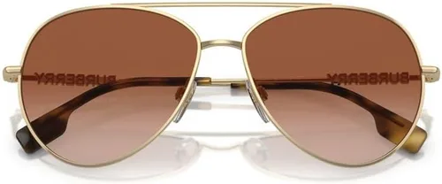 Vista 3 de BURBERRY Gafas de sol BE 3147 110913 Oro Claro Marrón Gradient, Gradiente marrón dorado claro