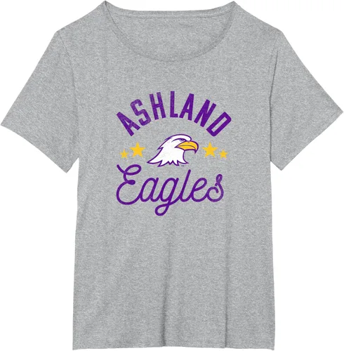 Vista 19 de Ashland University Camiseta con logotipo de Eagles, Gris
