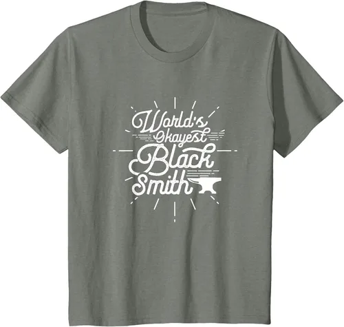 Vista 25 de Blacksmith Blacksmithing Forge Metalsmith Forging T-Shirt Asphalt Grey