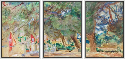 Vista 8 de MUDECOR Lienzo enmarcado para pared, juego de arte de ramo de flores de vida muerta de Marie Frosch, naturaleza, desierto, ilustración, arte