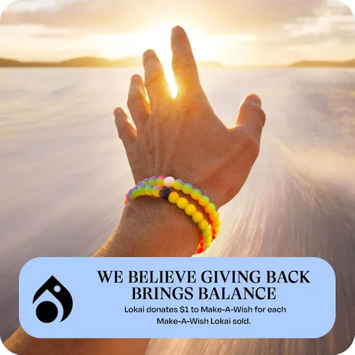Vista 5 de Lokai - Pulseras de cuentas de silicona, colección The Cause, apoya la concientización por el cáncer de mama, la diabetes, el autismo, el alzheimer