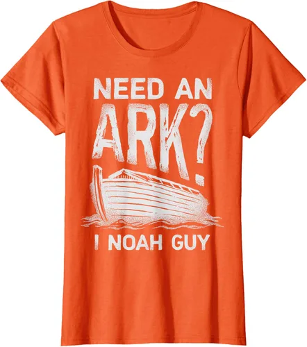 Vista 47 de Need an Ark I Noah Guy Funny Christian Men Women Pun Humour T-Shirt Negro