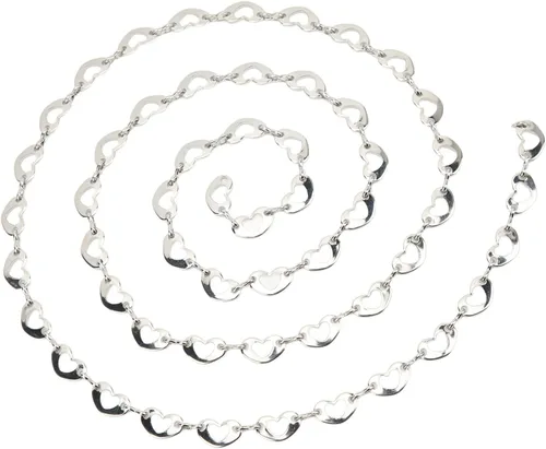 Vista 7 de plplaaoo Waist Chain,1 Yard Love Waist Chain for Women,Belly Chains for The Waist,Exquisite Simple Crystal Glass Rhinestones Waist Chain,Belly Chain
