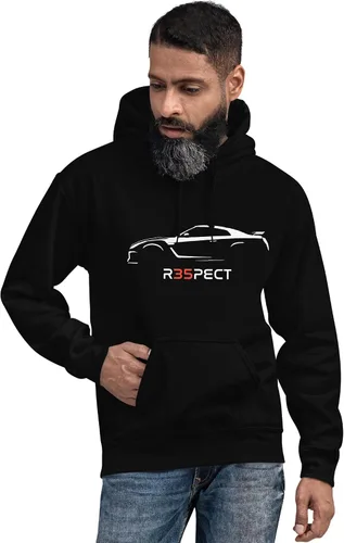 Vista 2 de JG Infinite GT-R R35 R35PECT Skyline GTR JDM Silhouette - Sudadera con capucha unisex