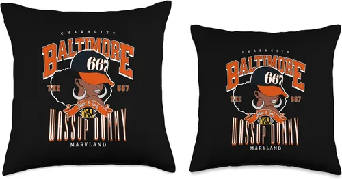 Vista 3 de 667 Charm City Afrocentric Design Throw Pillow