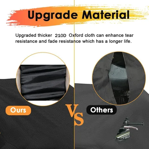 Vista 3 de Funda impermeable para ATV 210D 4 ruedas, para todo tipo de clima, para exteriores, para Polaris Kawasaki, Suzuki, Honda, XL