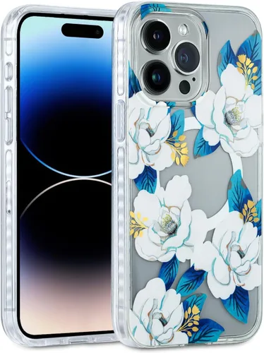 Vista 55 de SCORPIFY Funda para iPhone 15 Pro Max [Compatible con MagSafe] con Diseño de Estampado de Leopardo Guepardo Negro Mate, Linda Funda Magnética