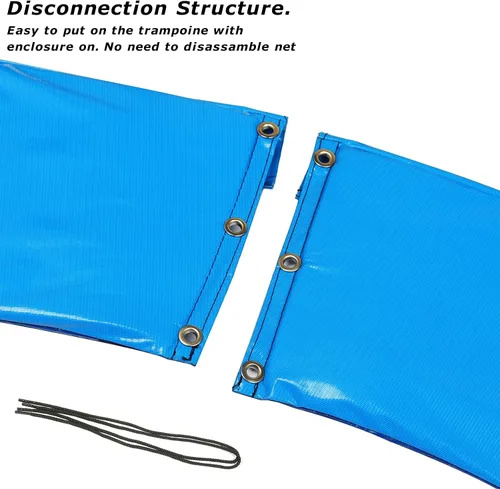 Vista 4 de Zoomster Almohadilla de seguridad para trampolín, almohadilla de repuesto para trampolín, cubierta de resorte de seguridad, sin agujero para postes