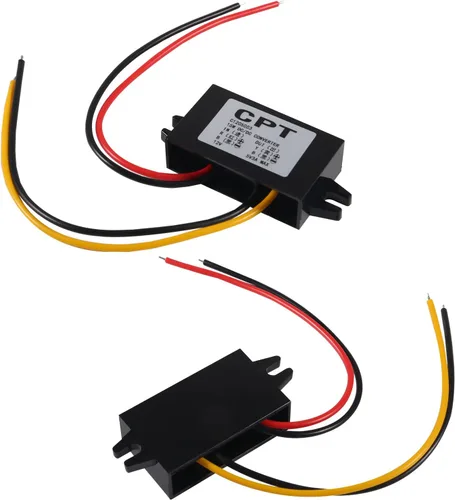 Vista 2 de DIANN Módulo convertidor de 12V a 5V 3A 15W Buck - Regulador de CC a CC Convertidor de potencia de coche con interfaz de cable Interfaz de alambre