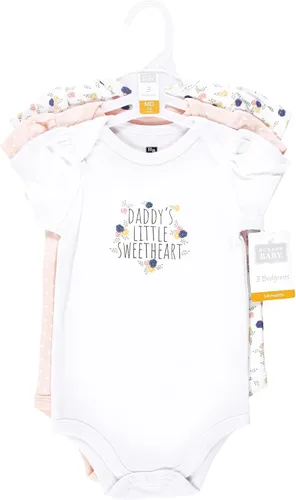 Vista 186 de Hudson Baby baby-girls Cotton Bodysuits 3-pack