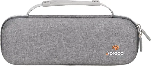 Vista 3 de Aproca - Funda compatible con impresoras portátiles TATTMUSE A285M / JADENS/MUNBYN ITP01, bolsa rígida de almacenamiento para accesorios, color gris