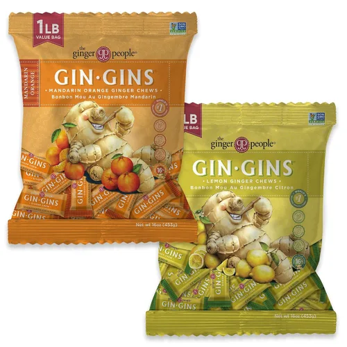 Vista 10 de GIN GINS Boost Red Magic Ginger Chews Soporte digestivo de 2 libras, 1 paquete