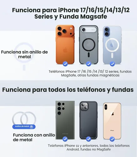 Vista 5 de VICSEED Soporte para teléfono Tesla. Potencia magnética más fuerte: soporte plegable oculto para teléfono Tesla compatible con todos los teléfonos