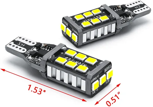 Vista 5 de Xotic Tech - 2 bombillas LED estroboscópicas de retroceso T15 921 Canbus sin errores, xenón 6000 K