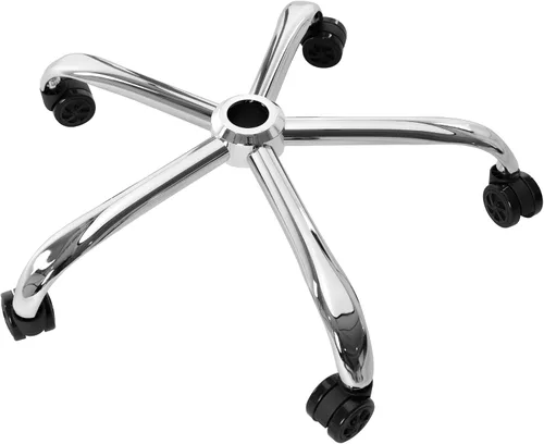 Vista 8 de Frassie Base de repuesto para silla de oficina con ruedas, base de metal resistente para silla de taburete de 2500 libras, pieza de repuesto Negro