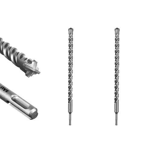 Vista 55 de SALI 10 brocas de martillo giratorio SDS Plus de 1/2 x 6 pulgadas, kit de broca para hormigón, material de carburo de doble rosca de tipo cruzado