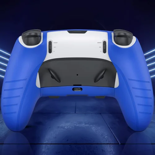 Vista 3 de BRHE Funda de silicona antideslizante para PS5 Edge Controller Protector de goma suave para ps5 Edge controlador inalámbrico con 2 tapas de agarre