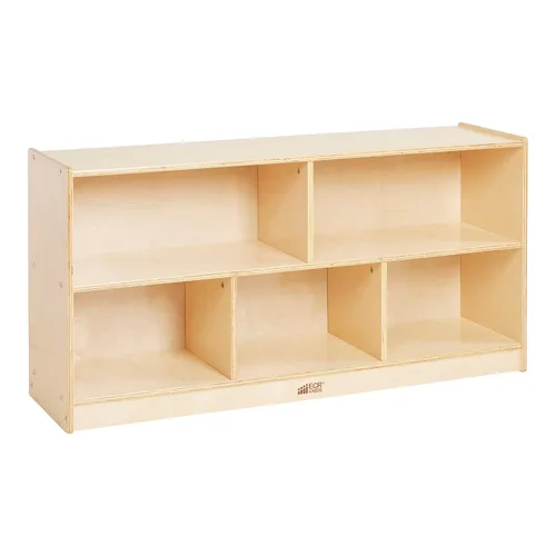Vista 13 de ECR4Kids Gabinete de almacenamiento móvil de 5 compartimentos, para niños pequeños, mobiliario para aulas, Gris lavado