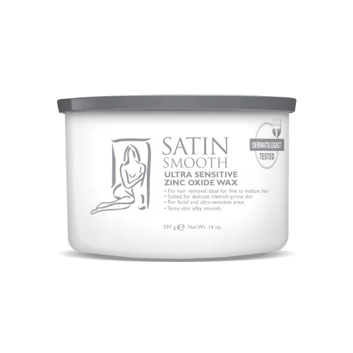 Vista 14 de Cera de depilación para cabello Satin Smooth Aloe Vera 14oz.